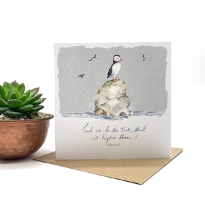 Papegaaiduiker christelijke Schriftkaart | Blanco notecard | Aanmoediging