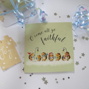 5 Christelijke kerstkaarten - O Come All Ye Faithful -kerstkaarten - bijbelverzen - schrift - religieuze liefdadigheidchristelijke kaarten - 5 pack
