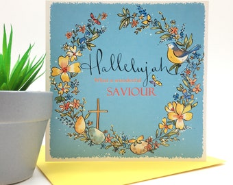 Pack of 5 | Hallelujah Easter Card | Christian Easter Card | Religious cards | scripture cards