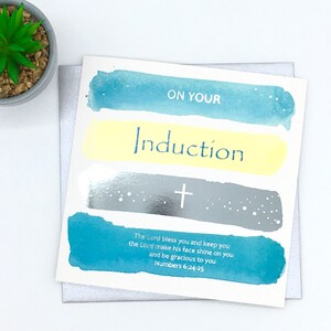 Bénédiction des inductions | Carte d'induction | Carte chrétienne d'occasion | Écriture sainte | Verset biblique