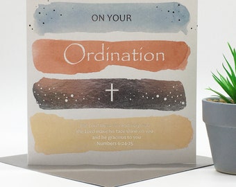 Ordinationssegen | Ordinationskarte | Christliche Anlass Karte | Schrift | Bibelvers