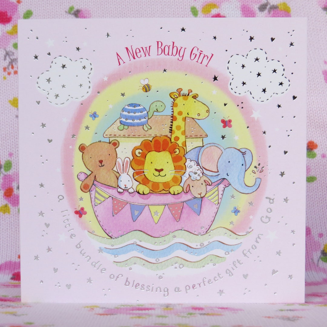 New Baby Girl Christian Card - Etsy