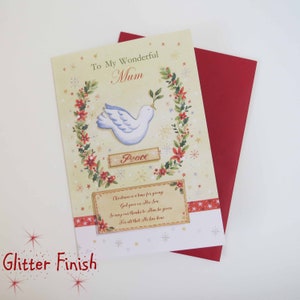 A Mi maravillosa mamá / tarjeta de Navidad / Cristiano / Religioso / Escritura