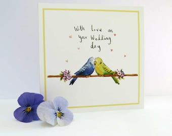 WC03 | Love Birds Wedding Card