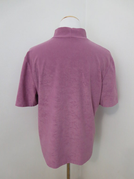 Vintage Purple Turtleneck T-shirt - Northern Trad… - image 5