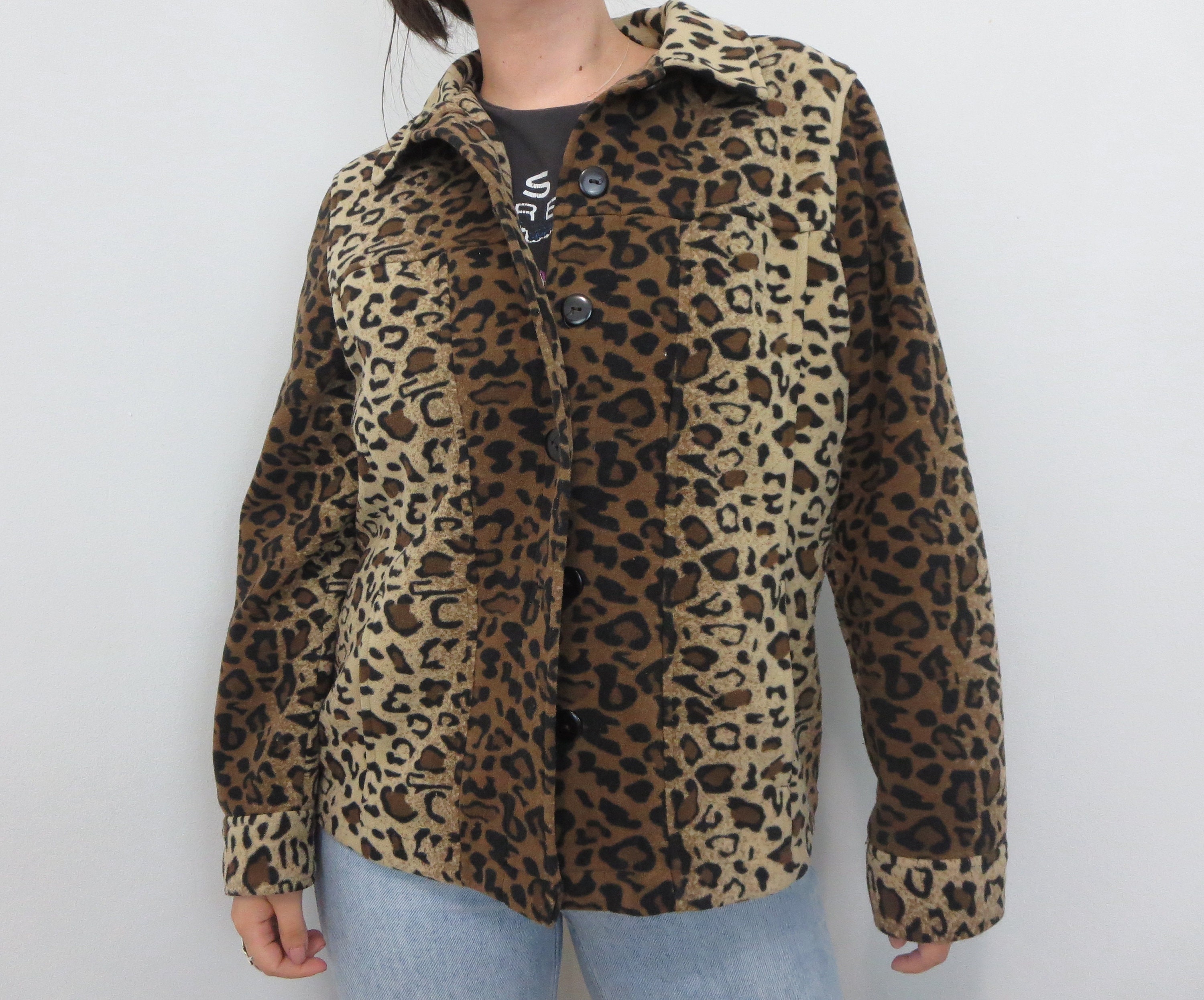 Leopard Fleece Coat - Etsy