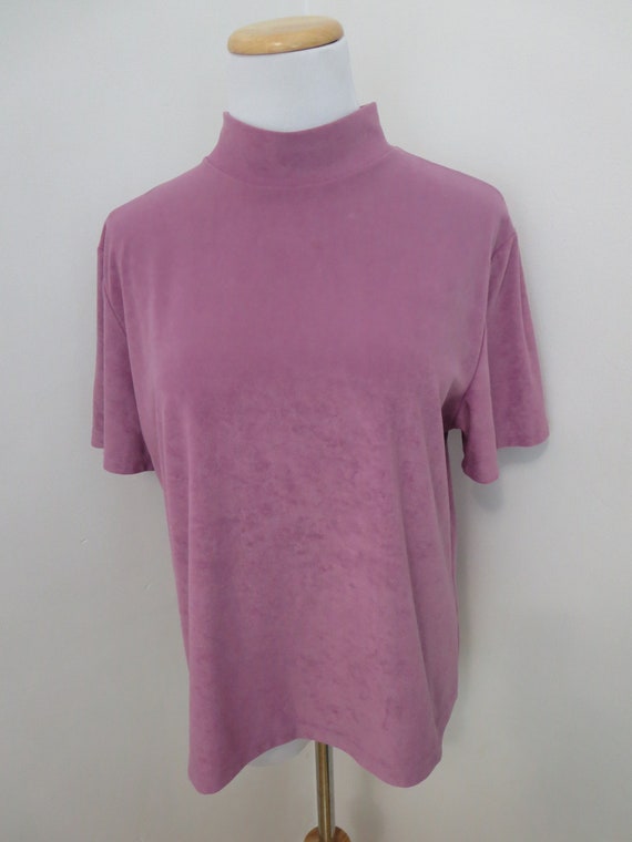 Vintage Purple Turtleneck T-shirt - Northern Trad… - image 4