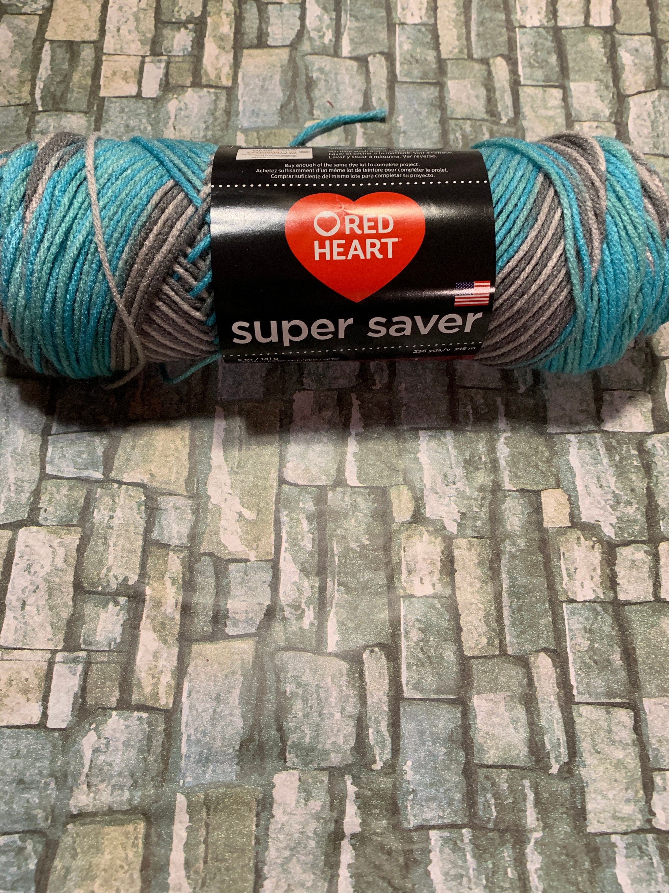 Anthracite Ombre, Red Heart Super Saver Ombre Yarn, Oeko-tex10oz