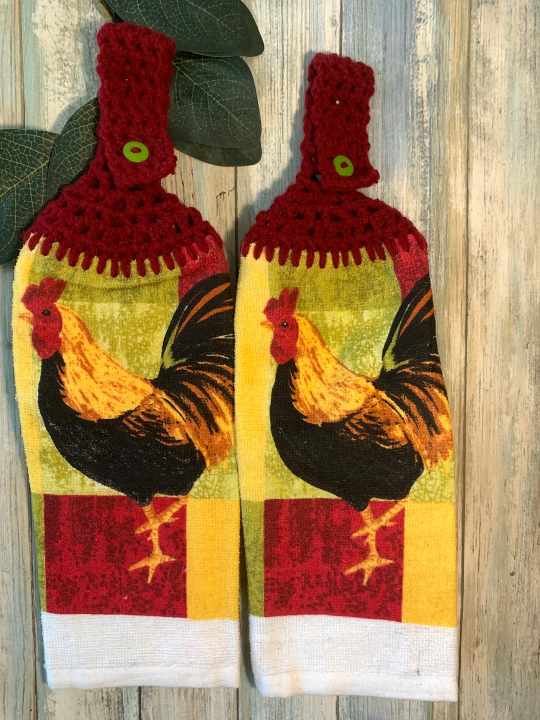 Rooster on Patchwork Background, Kitchen Good Luck, Fine Feathered
