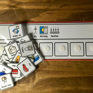 Small My Morning Routine Chart Visual Support Visual Aid for - Etsy