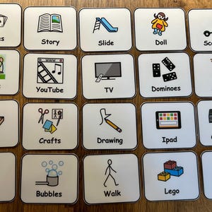 My Choice Board Communication Visual Support Visual Aid for Asd/Adhd/Add/Learning Difficulty/Visual Learners/Pre-School & 40 Symbols image 3