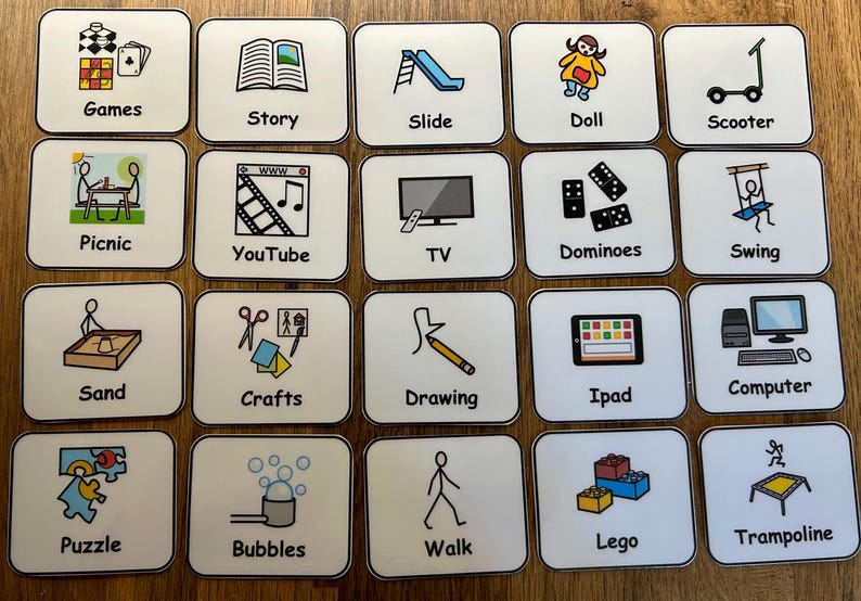 My Choice Board Communication Visual Support Visual Aid for Asd/Adhd/Add/Learning Difficulty/Visual Learners/Pre-School & 40 Symbols image 3