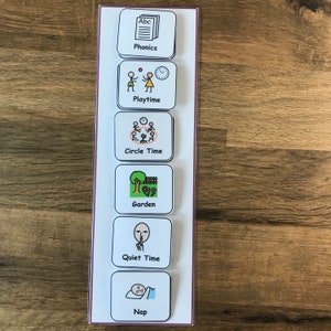 Schedule Chart and 40 (Larger) Symbols for a Nursery/Playgroup/Pre School/EYFS Setting.  Visual Aid Asd/Adhd/Learning Difficulty/Pre-School