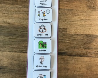 Schedule Chart and 40 (Larger) Symbols for a Nursery/Playgroup/Pre School/EYFS Setting.  Visual Aid Asd/Adhd/Learning Difficulty/Pre-School