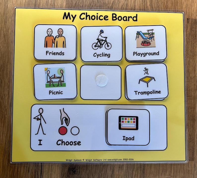 My Choice Board Communication Visual Support Visual Aid for Asd/Adhd/Add/Learning Difficulty/Visual Learners/Pre-School & 40 Symbols image 9