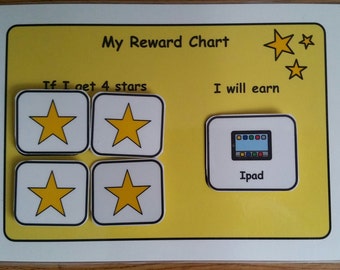 A5 Reward Chart for SEN/ Visual Learners/Autism/ADHD/ADD/Pre-School and Learning Difficulties