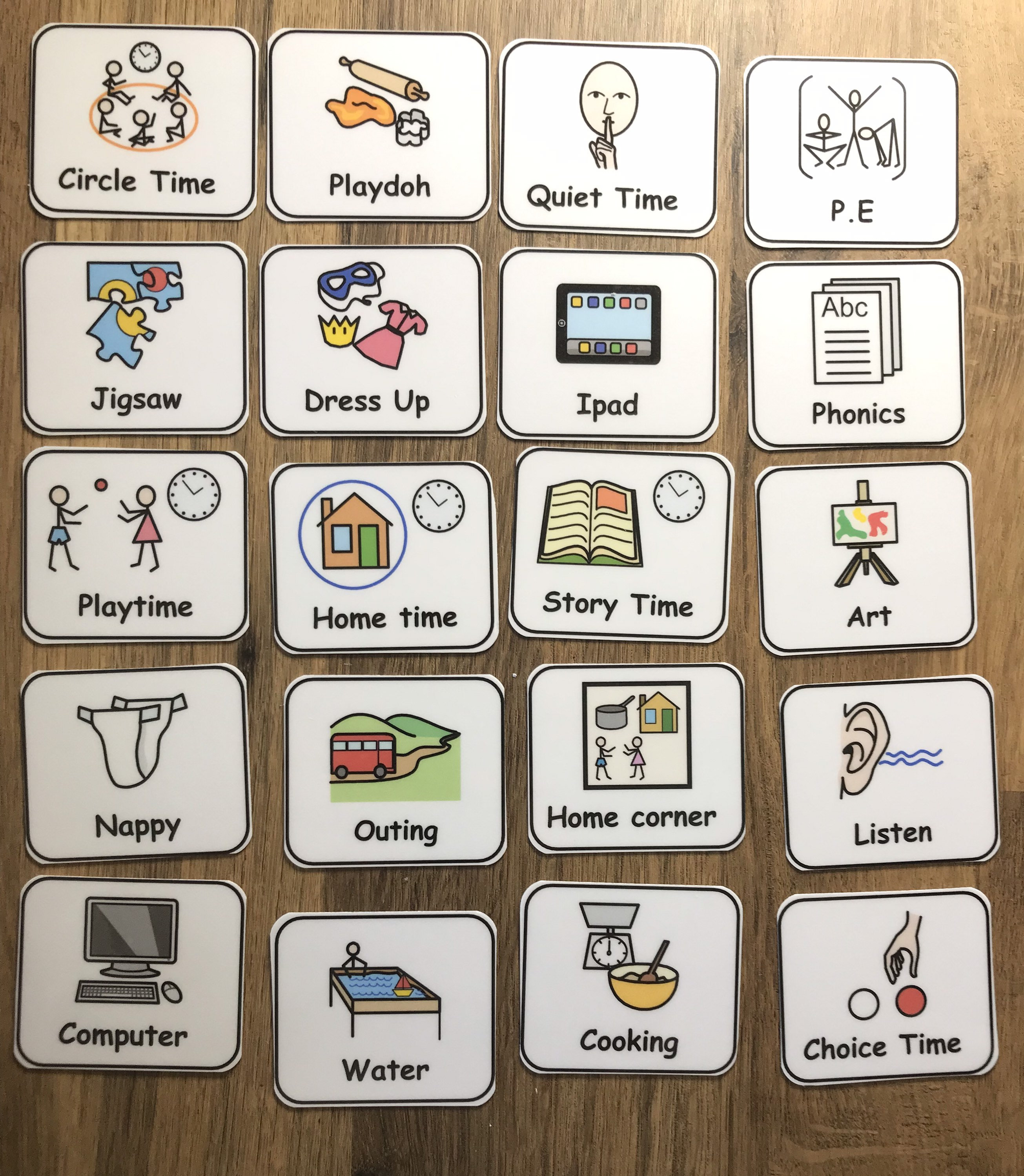 Schedule Chart and 40 larger Symbols for a - Etsy UK