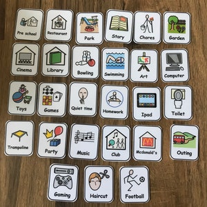 3 Step Sequencing Keyring Visual Support for Asd/Adhd/Learning Difficulty/Visual Learners/Pre-School Now/Next/Later Board & 50 Symbols image 3