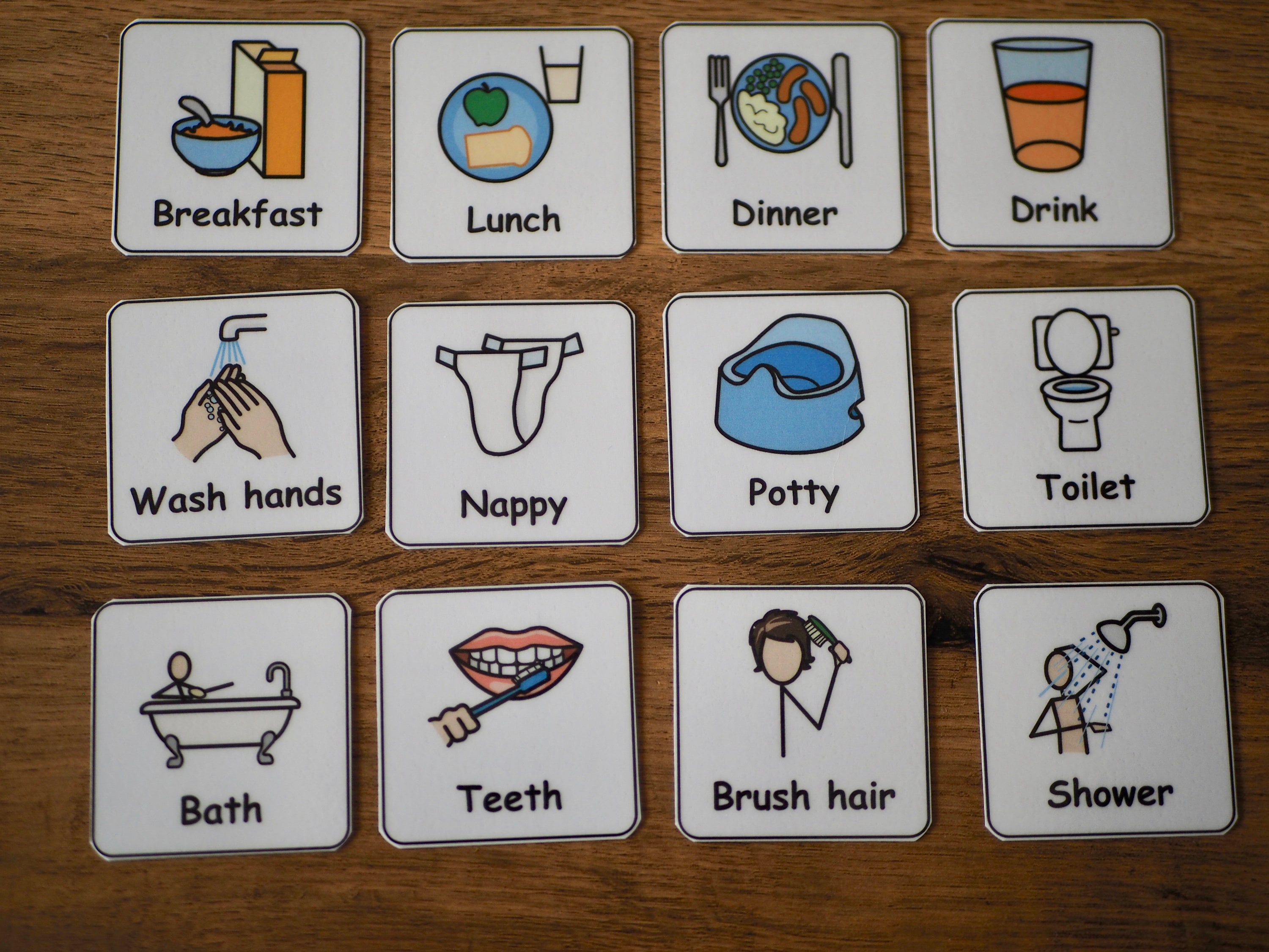 Visual Routine Symbols Now Next Pre School Sequencing Keyring & 48 Symbols Visual Aid for ...