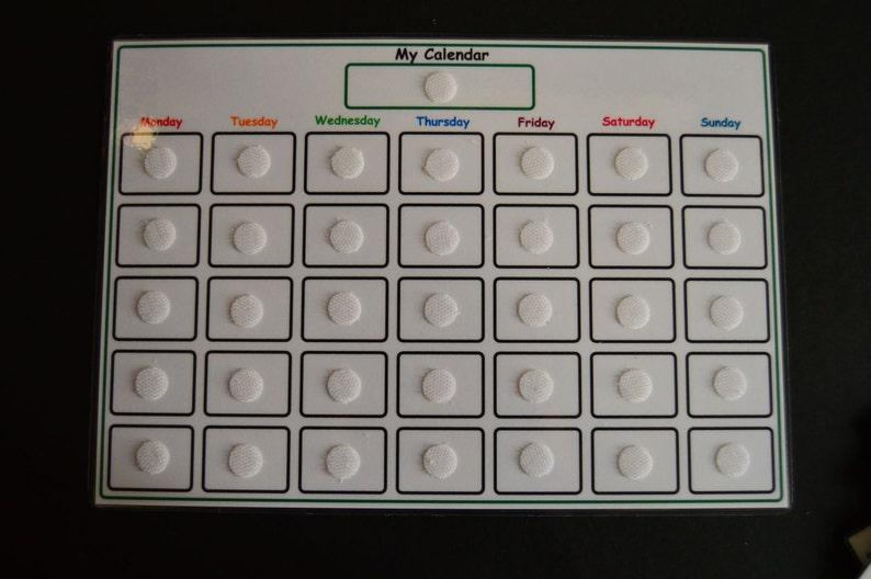My Calendar Monthly Schedule Visual Support Visual Aid for Etsy