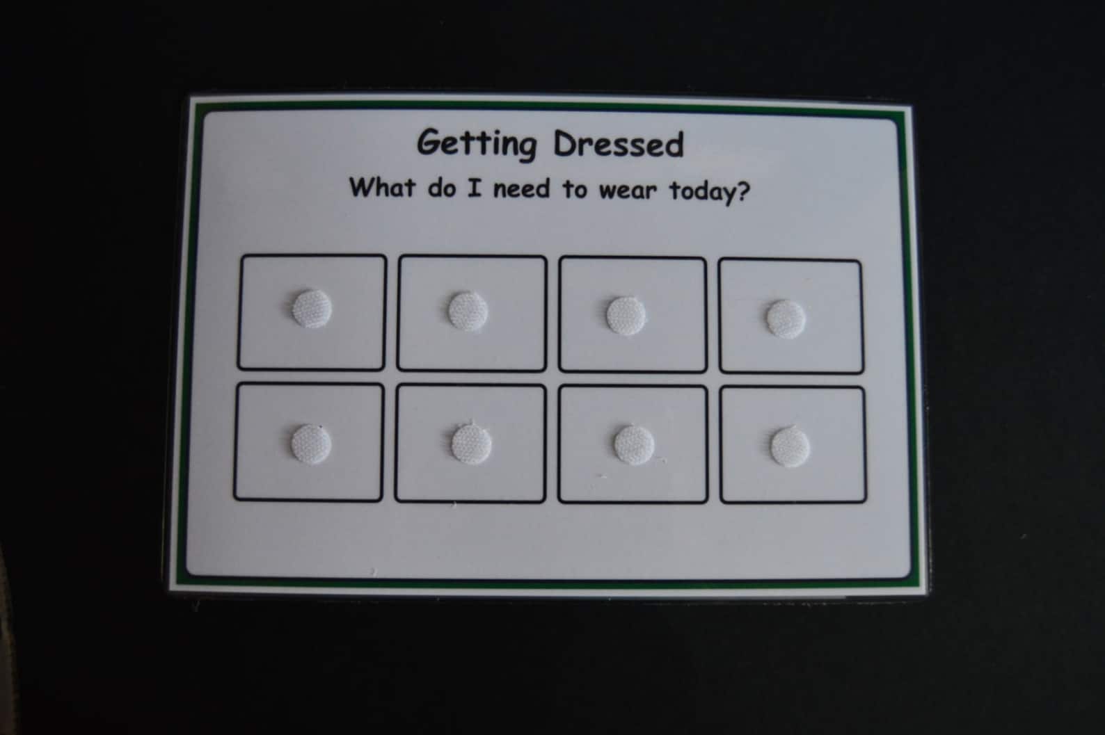 My Getting Dressed Chart Visual Support Visual Aid for Asd/adhd/add ...