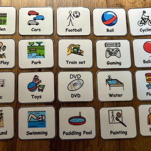 My Choice Board Communication Visual Support Visual Aid for Asd/Adhd/Add/Learning Difficulty/Visual Learners/Pre-School & 40 Symbols image 4