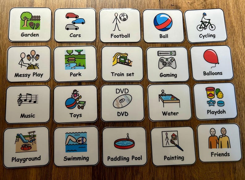 My Choice Board Communication Visual Support Visual Aid for Asd/Adhd/Add/Learning Difficulty/Visual Learners/Pre-School & 40 Symbols image 4