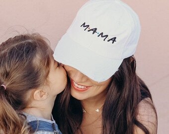 Distressed FRIENDS Mama Hat - Etsy