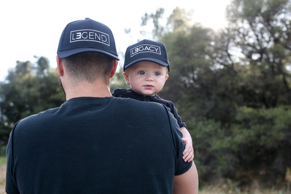 Father and Son Hats, Legend and Legacy Hats, Fathers Day Gift, Fathers Day Hat, Dad Hat, Each Hat Is Sold Separately, Not A Set.