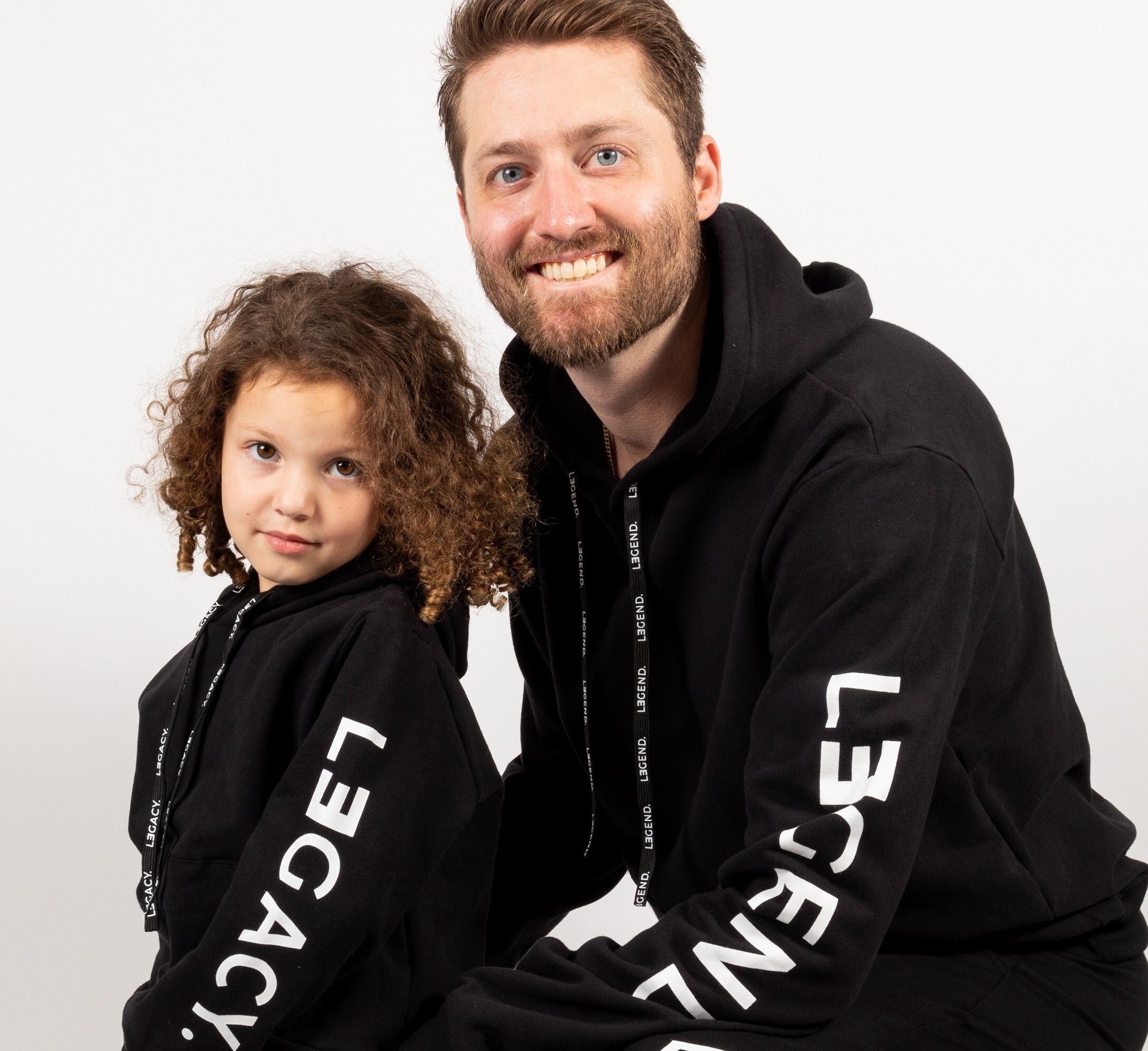 father and son matching jumpers