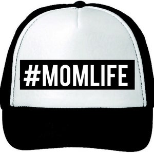 The #MOMLIFE Trucker Hat, Mom Life Hat, #MOMLIFE Hat, Mom Life Hat, Maternity Gift, Baby Shower Gift, Pregnancy Gift, Baby Shower