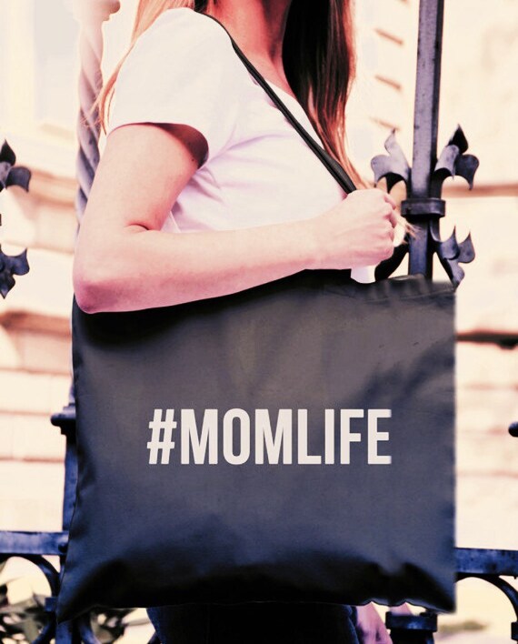 The MOMLIFE Canvas Tote Mom Life Tote MOMLIFE Bag Mom | Etsy