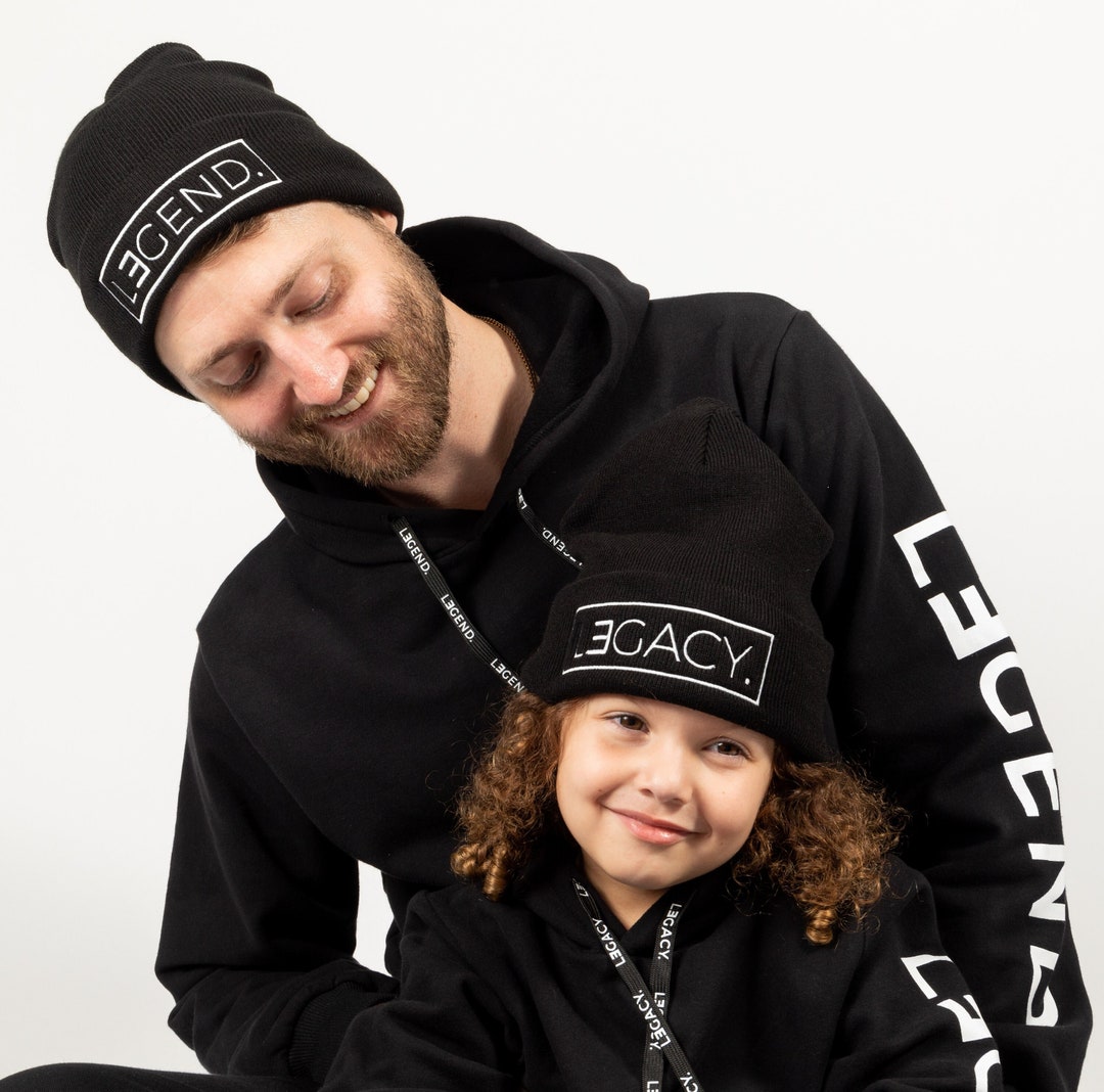 Coordinating Beanies Legend & Legacy, Embroidered Matching Family