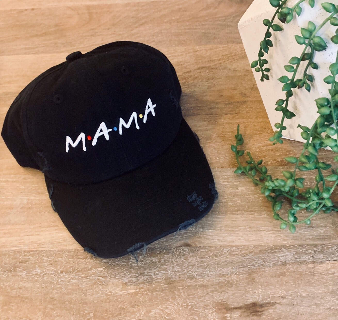 Distressed FRIENDS Mama Hat - Etsy