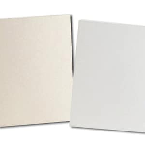 20 Pack Full Sheet Card Stock  - 8 1/2&quot; x 11&quot; Sheets - White or Cream - 80 lb. Cover Stock
