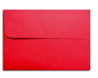 20 Holiday Red Envelopes in A7, A6, A2 Sizes - 60 Lb.