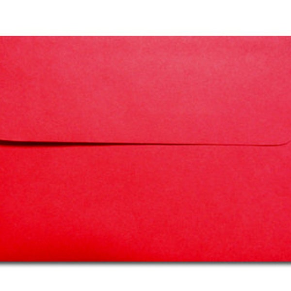 20 Holiday Red Envelopes in A7, A6, A2 Sizes - 60 Lb.