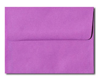 20 Bright Violet Purple Envelopes in A7, A6, A2 Sizes - 60 Lb.