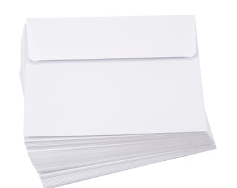 20 Bright White Envelopes in A7, A6, A2 & A1 Sizes