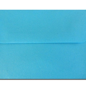 20 Aqua or Turquoise Blue Envelopes in A7, A6, A2 Sizes - 60 Lb.