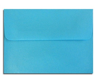 20 Aqua or Turquoise Blue Envelopes in A7, A6, A2 Sizes - 60 Lb.