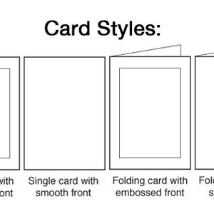 20 Pack A1 Response Blank Card Stock White Single or Folding Cards with an Embossed Front or a Smooth Flat Front 80 Cover Stock image 2