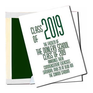 White with Hunter Green Lined Envelopes Sizes A7 and A2 20 Pack image 2