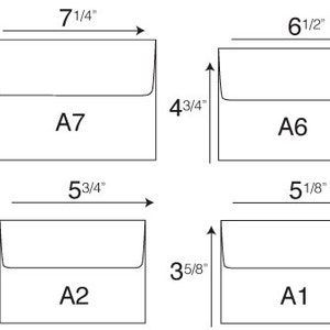 20 Multi-Color Envelopes in A7, A6, A2 & A1 Sizes image 2