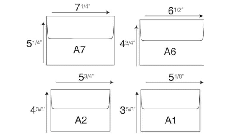 20 Multi-Color Envelopes in A7, A6, A2 & A1 Sizes image 2