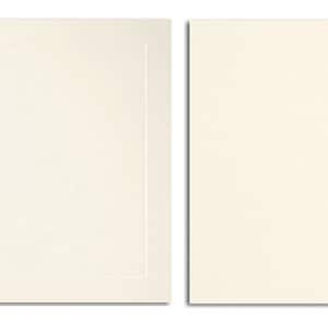 20 Pack A7 Blank Card Stock in Cream - Single or Folding Cards - 80# Cover Stock - 20 Pack