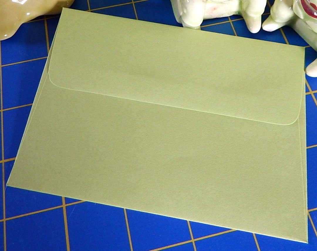Selectmore A2, A6, A7 60# Premium Lime Green Announcement Envelopes - Made In USA (Various Quantities)