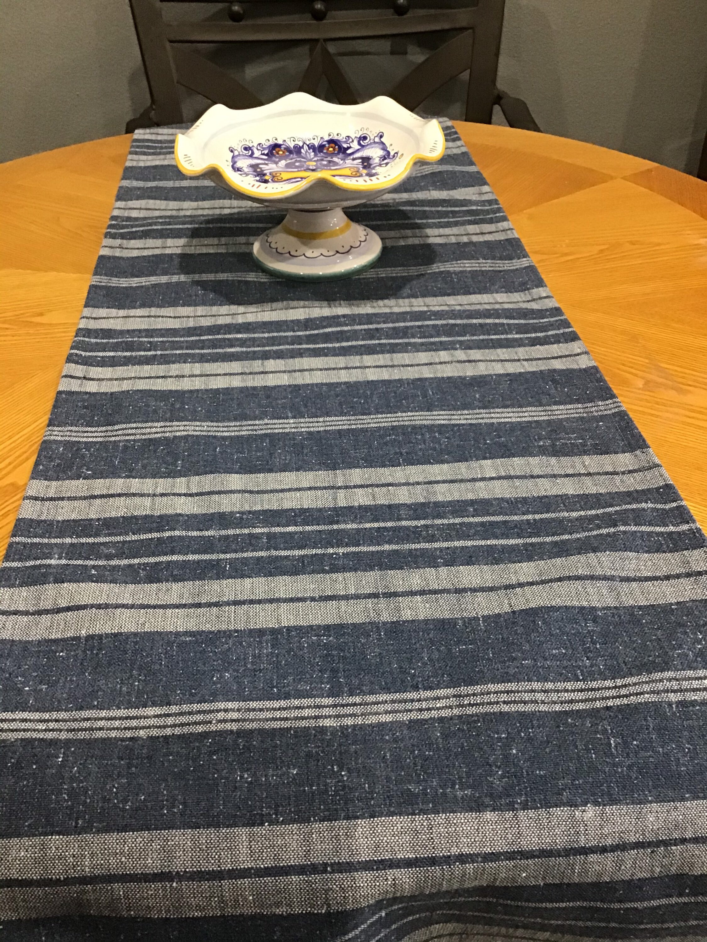 Western Farmhouse French country blue denim table runner Etsy