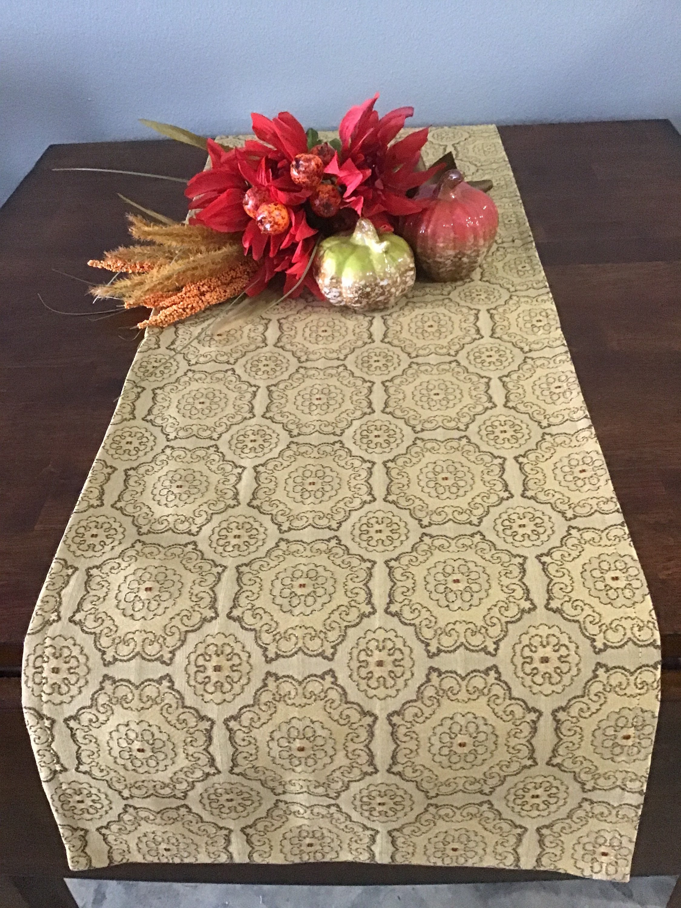Gold Table Runner Modern Table Runner Gold Entryway Table Etsy