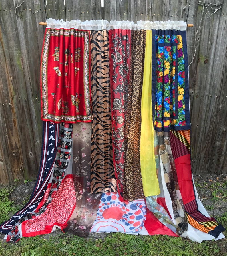 Curtains Scarf Curtains Boho Decor Window Treatments Window Etsy